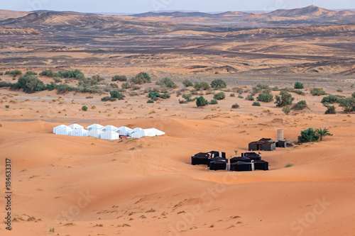 luxury camping tent sites in sahara desert