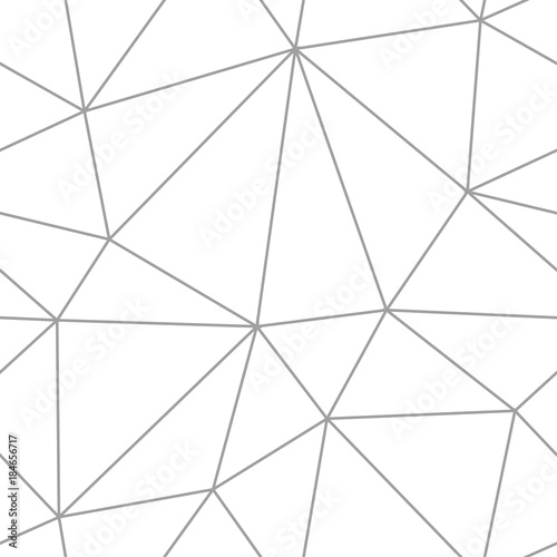 Polygonal seamless background. Geometric line gray pattern for wallpapers and textile