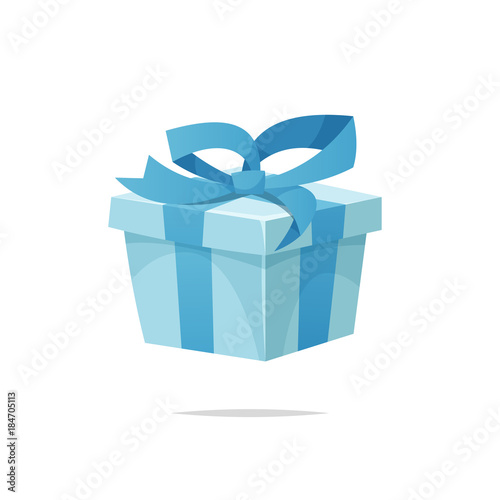 Cartoon gift box vector isolated