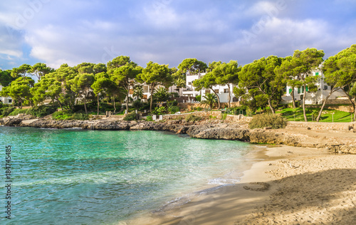 Cala Dor beach at Cala d'Or city, Palma Mallorca Island, Spain