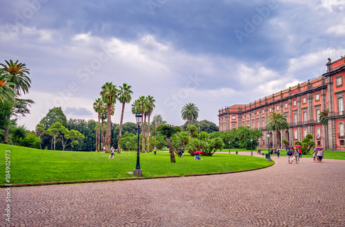 National Museum of Capodimonte in Naples, Italy. It is Italy's largest museum and holds Neapolitan painting, decorative art and important ancient Roman sculptures. Palace of Capodimonte.