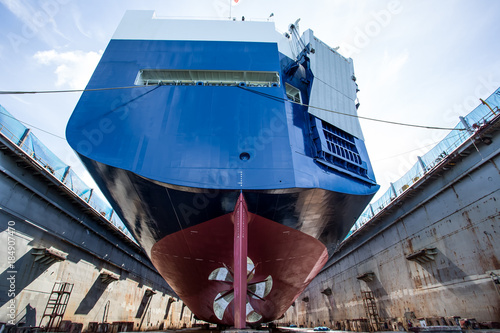 pure car carrier on dock