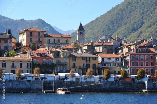 Altstadt von Cannobio am Westufer des Lago Maggiore, Tessin, Italien