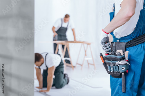 Handyman with tool belt