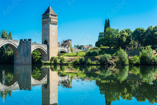 Pont Valentre in Cahors, France.