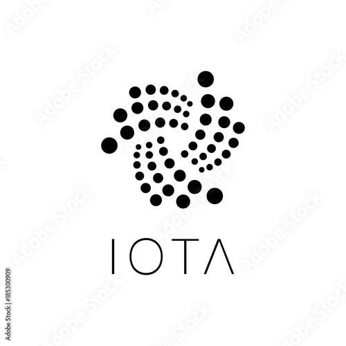 IOTA Crypto Virtual Coin, Vector, Illustration, Eps File