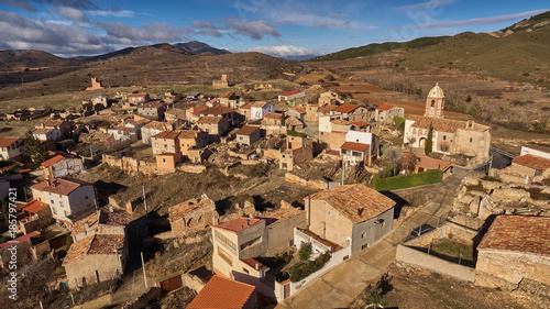 Villarroya village in La Rioja province, Spain