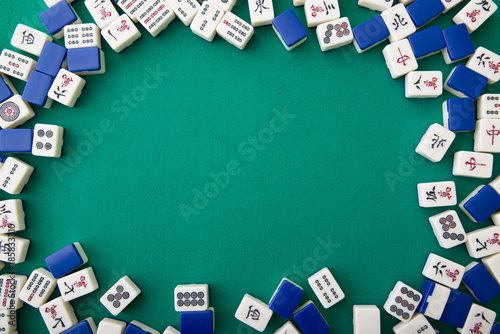 mahjong tiles for background