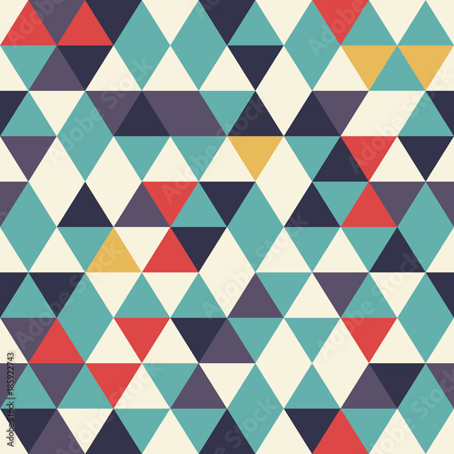 Pattern with triangles.