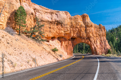 Red Canyon Tunnel along scenic route 12 in Utah