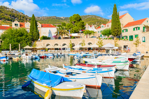 Fishing boats in Bol port, Brac island, Croatia