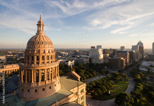 Capital Building Austin Texas Government Building Blue Skies