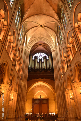 Grand orgue à Notre-Dame à Paris, France