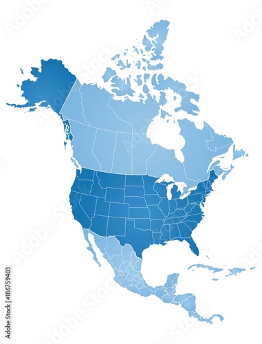 Map of North America