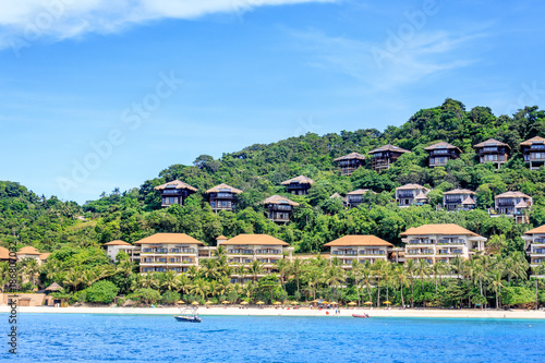 Shangri La Boracay Resort and Spa from the water in Boracay Island