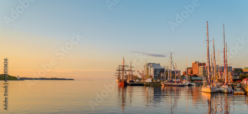 Panoramic view of Halifax in the Early Morning