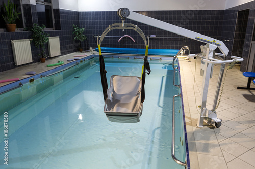 Hydrotherapy pool at the rehabilitation center for the disabled in Wisla, Poland