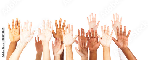 Multi-ethnic Young Adults' Hands
