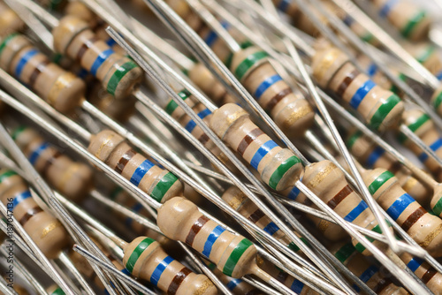 Heap of resistors background