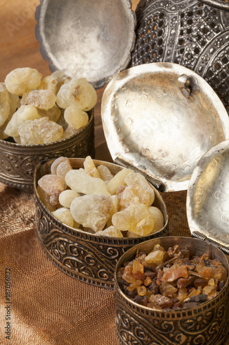 Frankincense is an aromatic resin, used for religious rites, incense and perfumes. High quality frankincense resin from Dhofar, Oman and Myrrh from Ethiopia