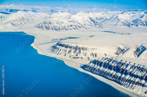 Glacial landscapes, Spitsbergen, Svalbard, Norway