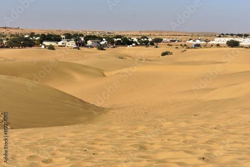 sam sand dunes in thar desert jaisalmer rajasthan india