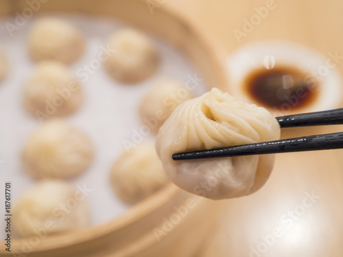 Closeup of Xiao Long Bao 1