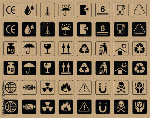 Set Of Packaging Symbols