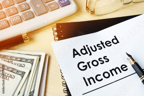 Document with title Adjusted gross income AGI.