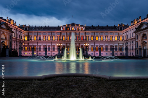 Monza, notturno Villa Reale