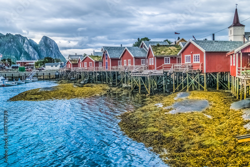 Reine, Lofoten Islands, Nordland, Norway. 