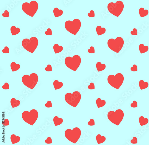 Hearts pattern for Valentine's Day ,vector background.