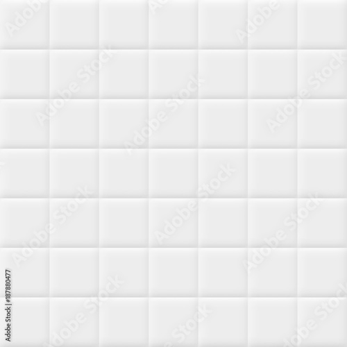 White background with tiles. Vector seamless pattern.