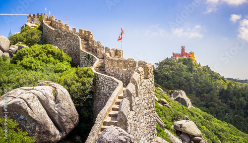 Castle Pena from Castle of the Mouros