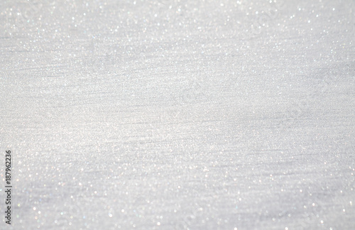 White sparkling snow as background for design