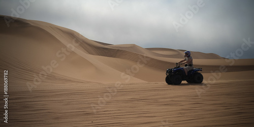 ATV driving at Namib desert, Swakopmund, Namibia
