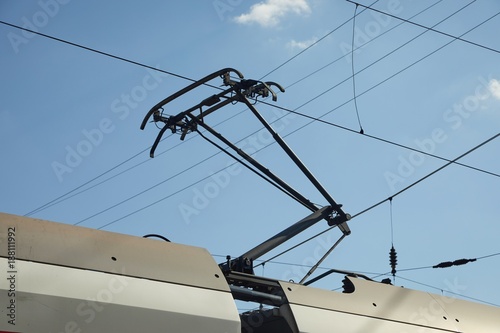 Train Pantograph Closeup