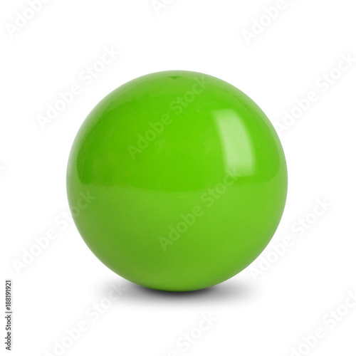 Green ball, Snooker Ball on white background