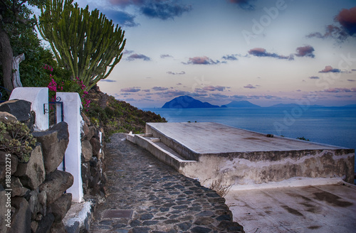 Filicudi e le altre isole Eolie viste da Alicudi (Sicilia, Messina)