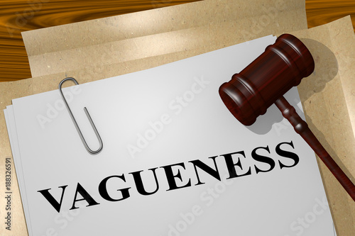 VAGUENESS - legal concept