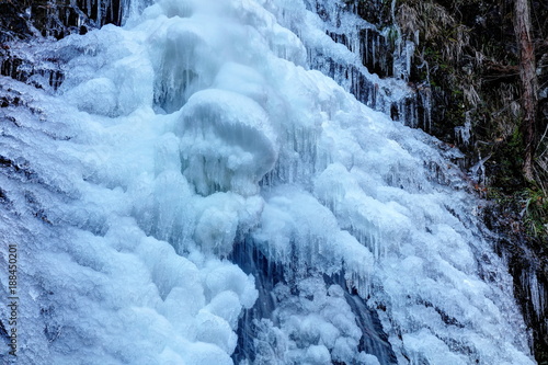 凍る払沢の滝