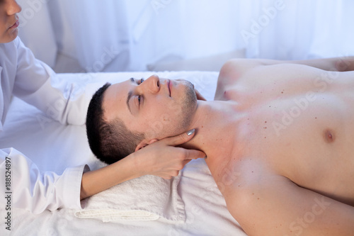 male masseur doing Massage Spa health