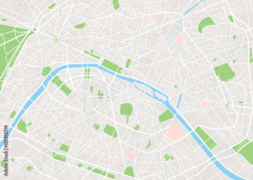 Paris city map