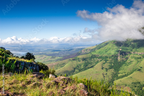 Scenic view from The Edge over Tyhume Valley and Amathola Mountains in Hogsback , Eastern Cape, South Africa