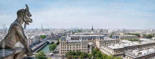 Panorama Blick auf Paris von der Kathedrale Notre Dame