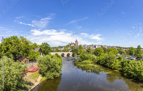 old Lahn bridge and view to Wetzlar dom