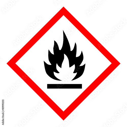 Flammable hazard icon