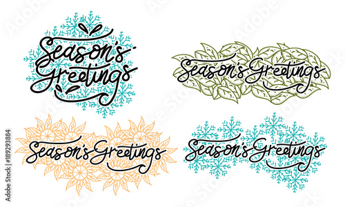 Season's Greetings Template Set