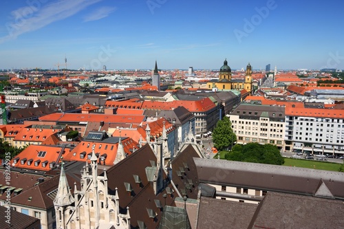 Munich cityscape, Germany