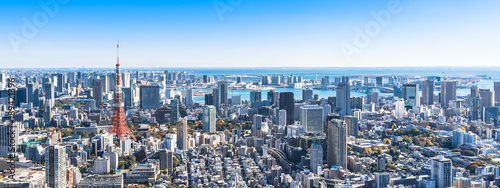 東京 都市風景 ワイド